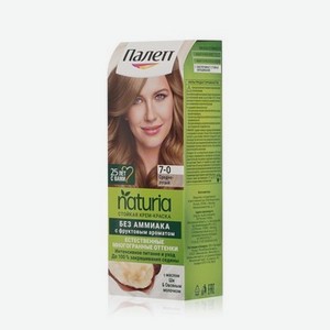 Стойкая крем - краска для волос Palette Naturia 7-0 Средне-русый