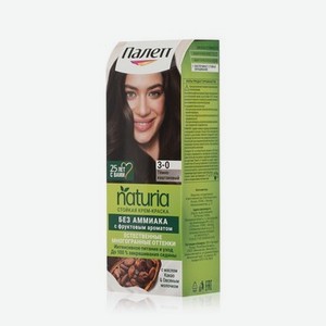 Стойкая крем - краска для волос Palette Naturia 3-0 Темно-каштановый