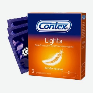 CONTEX Презервативы Light Особо тонкие №3