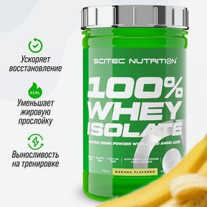 Сывороточный протеин Scitec Nutrition Whey Isolate 700 г банан