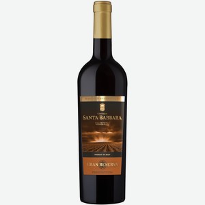 Вино CASTILLO SANTA BARBA Gran Reserva Валедепениас DO выдерж. кр. сух., Испания, 0.75 L