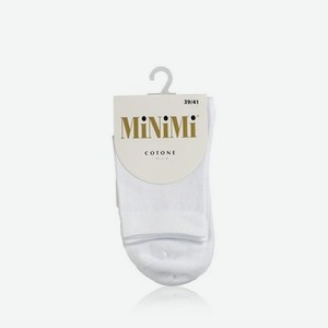Женские носки Minimi Cotone трикотажные , 1202 , Bianco однотонные , р.39-41