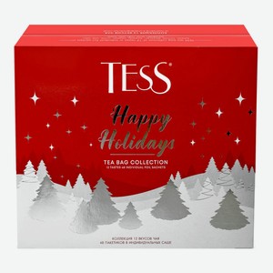 Набор чая TESS Happy Holidays ассорти 48пак*1,6гр