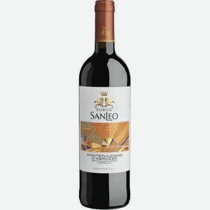 Вино Борго Сан Лео Монтепульчано Д Абруццо Красное Сухое 13% 0,75л