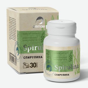 Концентрат алтэя пищевой сухой  Спирулина , 30 капсул х 500 мг