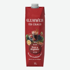 Напиток винный Gluhwein Vin Chaud глинтвейн красное сладкое, 1л Франция