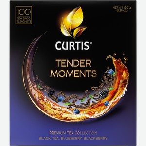 Чай черный Curtis Tender Moments пакетированный (1.5г x 100шт), 150г Россия