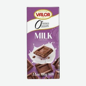 Шоколад молочный без сахара 100г Валор