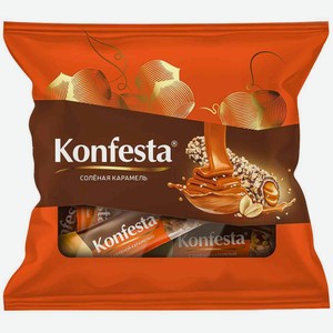 Конфеты Konfesta с карамельно-кремовой начинкой в обсыпке арахисом, 180 г
