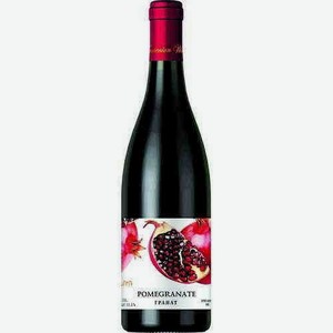 Вино Плодовое Гранат Красное Полусладкое 12,5% 0,75л