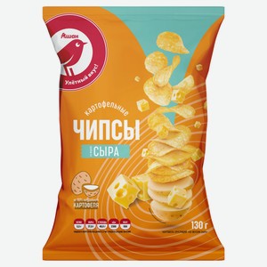 Чипсы АШАН Красная птица картофельные со вкусом сыра, 130 г