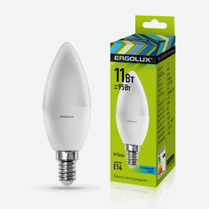 Эл.лампа светодиодная Свеча 11Вт E14 4500K 180-240В Ergolux LED-C35-11W-E14-4K