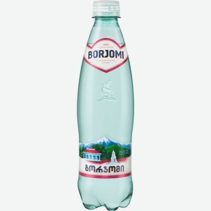 Вода минеральная Borjomi негазированная, 0.5 л, пластиковая бутылка