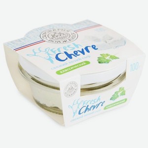 Сыр мягкий Шевр из козьего молока классический 45%, 100 г, пластиковая банка