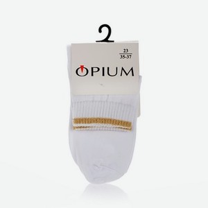 Женские носки с люрексом Opium 4WM-2 , Белый , р.23