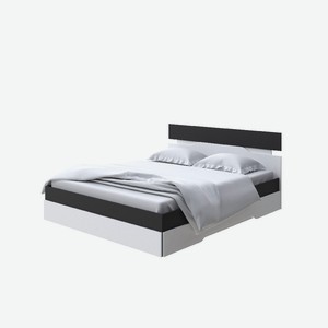 Кровать Milton (ЛДСП Черный/Белый) 80x190