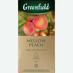 Чай зеленый Greenfield Mellow Peach с ароматом персика и мандарина 25пак*45г