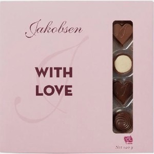 Набор шоколадных конфет с любовью Якобсен 140г Карлетти