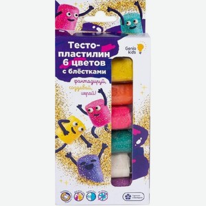 Набор для детской лепки Тесто-пластилин 6 цветов с
