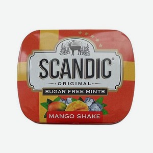 Конфеты SCANDIC Без сахара со вкусом манго 14г