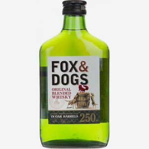 Виски Fox & Dogs 40 % алк., Россия, 0.25 л