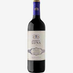Вино Condesa Luna красное сухое 13,5 % алк., Испания, 0,75 л