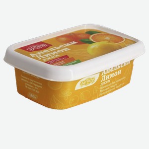 Джем РАТИБОР апельсин и лимон, пл/уп, 0.18кг