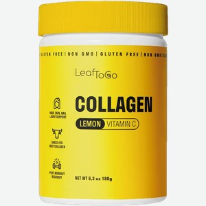 Коллаген пептидный порошок ЛифТуГоу лимон витамин С Органик Тренд п/б, 180 г