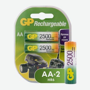 Комплект аккумуляторов GP АA LR6 2шт 250AAHC-CR2