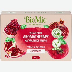 Мыло твердое BioMio Vegan Soap Aromatherapy Гранат и базилик, 90 г