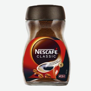 Кофе растворимый Nescafe Classic с добавлением молотого 47.5г