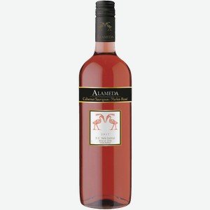 Вино Аламеда Каберне совиньон мерло розовое полусухое 13% 750мл
