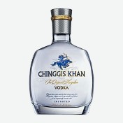 Водка Chinggis Khan 0.7ml witn 2 cups in gift box