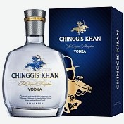 Водка Chinggis Khan 0.7ml in gift box
