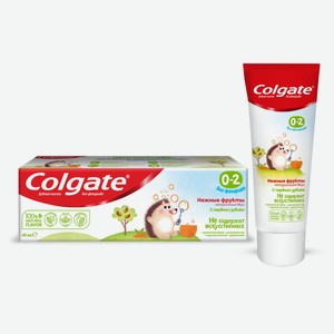 Зубная паста детская Colgate 0-2 без фторида со вкусом нежных фруктов, 40 мл