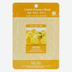 Маска тканевая для лица Mijin essence mask с экстрактом лимона, 23 г