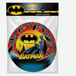 Набор одноразовых тарелок ND Play Batman, 6х18 см
