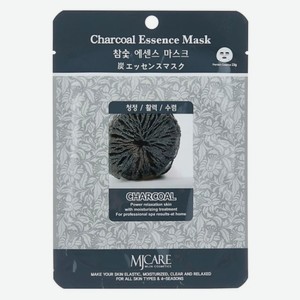 Маска тканевая для лица Mijin essence mask с древесным углем, 23 г