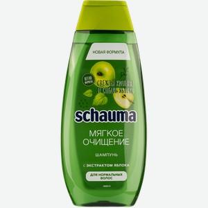 Шампунь для нормальных волос Шаума мягкое очищение яблоко Шварцкопф п/у, 370 мл
