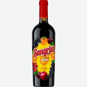Напиток плодовый Sangria Фруктовый красный полусладкий 11% 750мл