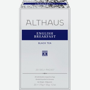Чай черный ALTHAUS Английский завтрак 20пак., Германия, 35 г