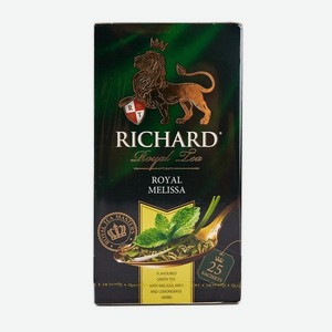 Чай RICHARD Зеленый Royal Melissa 25п*1.5г к/уп