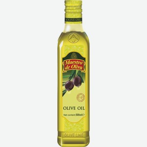 Масло оливковое Maestro de Oliva рафинированное с добавлением нерафинированного, 0,5 л