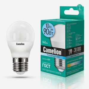 Лампа эл светодиодная Camelion LED10-G45/845/E27 10Вт 220В