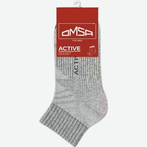Носки мужские Omsa for Men короткие Active 111 цвет: серый меланж, 45-47 р-р