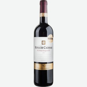 Вино Hoya De Cadenas Reserva Tempranillo красное сухое 12,5 % алк., Испания, 0,75 л