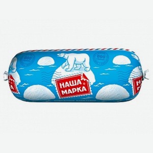 Мороженое НАША МАРКА пломбир ванильный пакет 800гр СЗМЖ