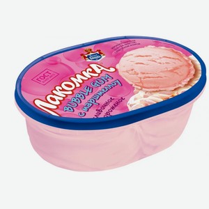 Мороженое ЛАКОМКА пломбир 8% Бабл Гам ванна 450гр
