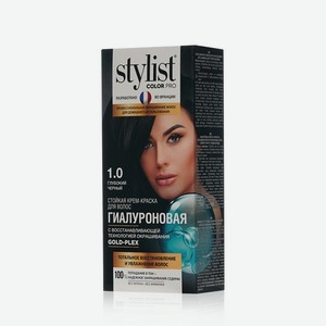 Стойкая крем - краска для волос Stylist Pro 1.0 , Глубокий черный , 120мл. Цены в отдельных розничных магазинах могут отличаться от указанной цены.