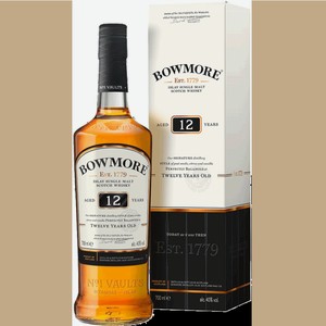 Виски Bowmore 12 Year Old в подарочной упаковке 0.7л.